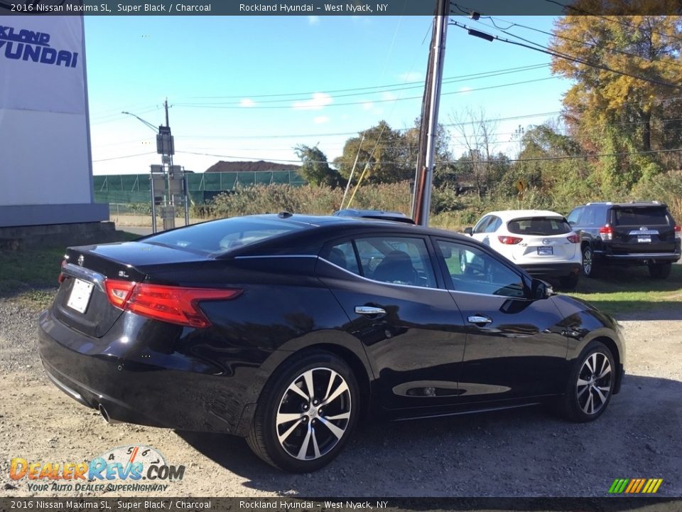 2016 Nissan Maxima SL Super Black / Charcoal Photo #4