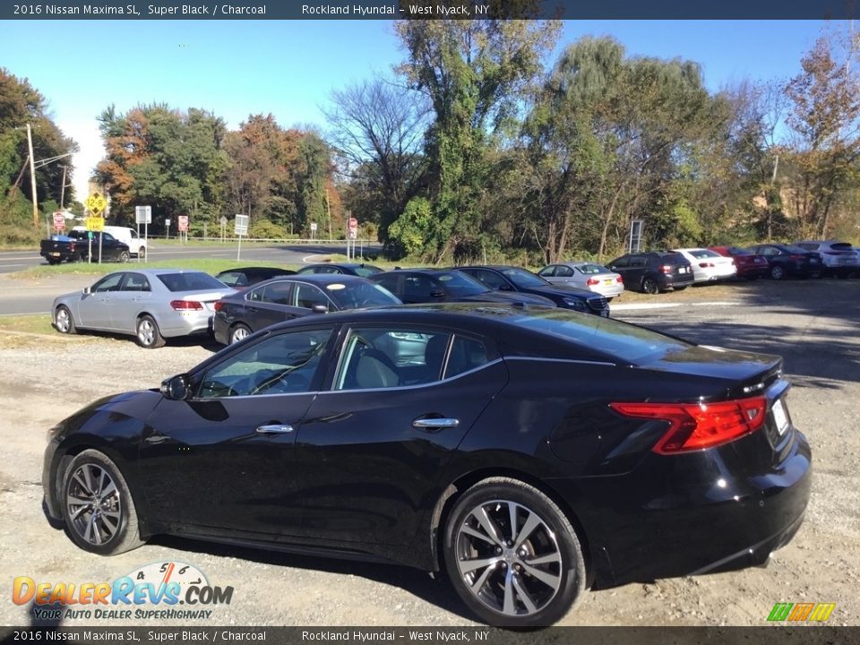 2016 Nissan Maxima SL Super Black / Charcoal Photo #6