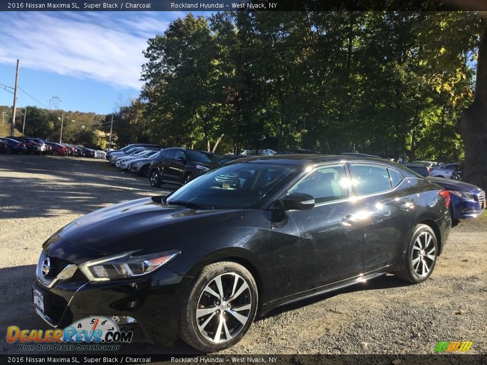 2016 Nissan Maxima SL Super Black / Charcoal Photo #7