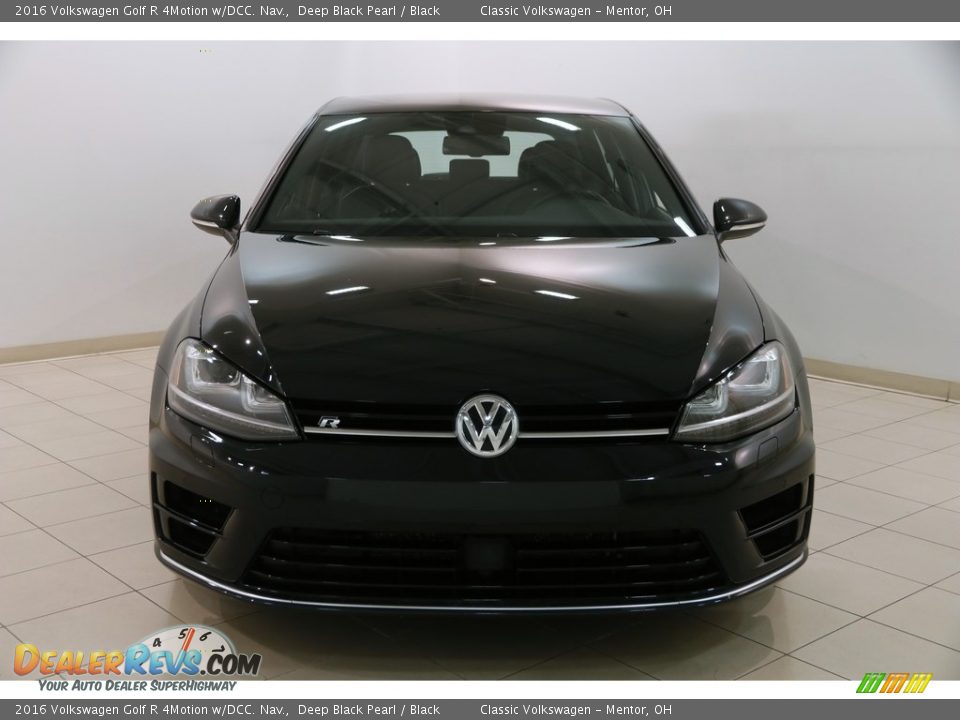 2016 Volkswagen Golf R 4Motion w/DCC. Nav. Deep Black Pearl / Black Photo #2