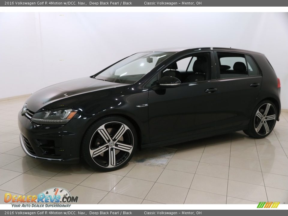2016 Volkswagen Golf R 4Motion w/DCC. Nav. Deep Black Pearl / Black Photo #3