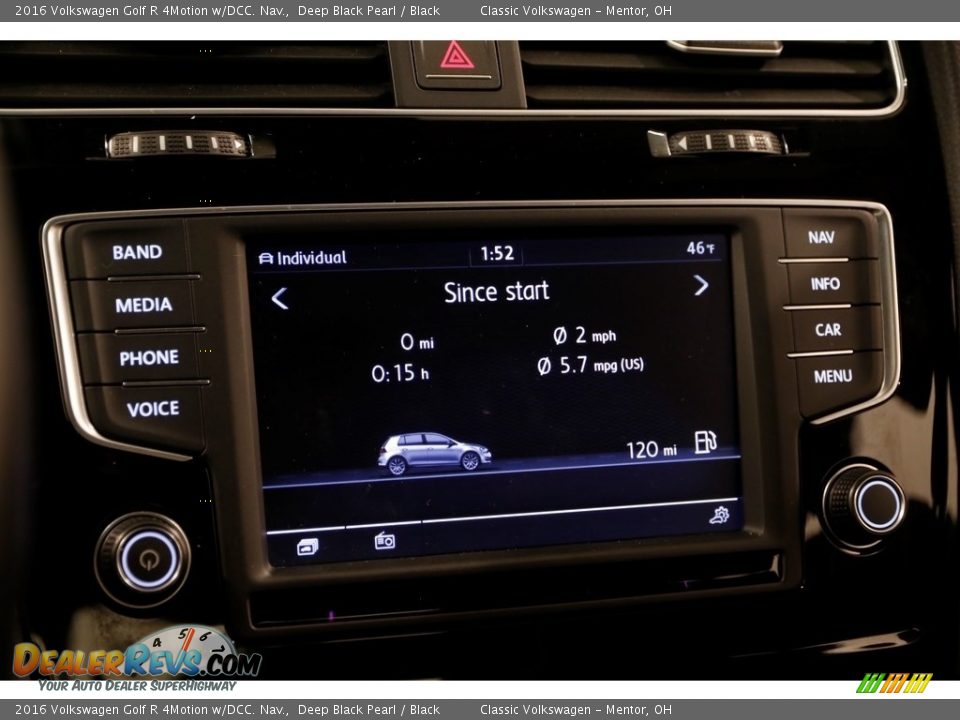 2016 Volkswagen Golf R 4Motion w/DCC. Nav. Deep Black Pearl / Black Photo #12