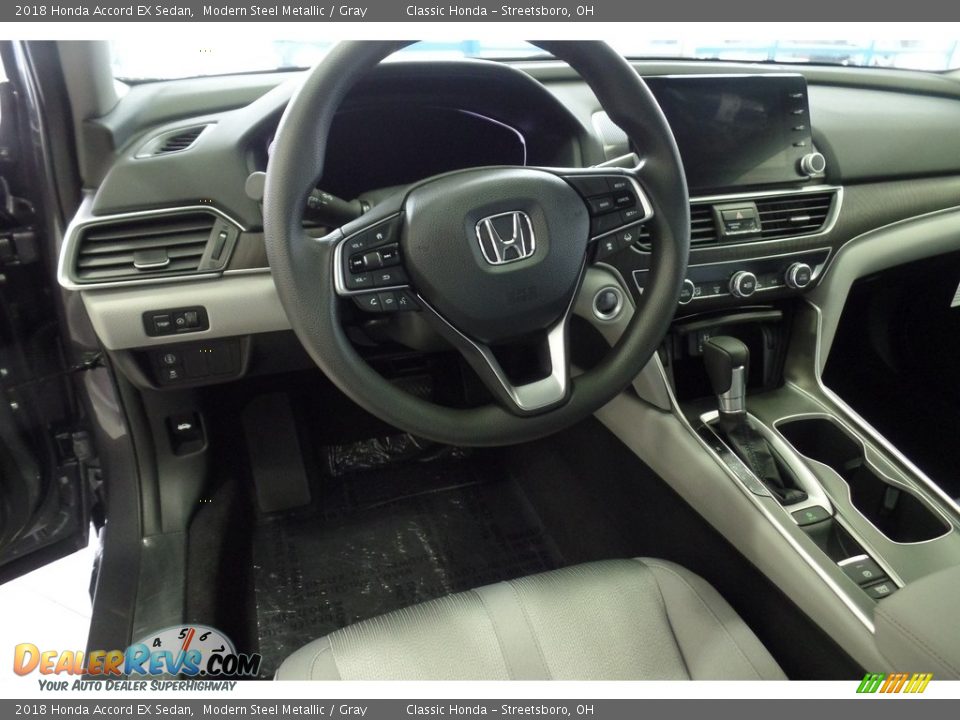 2018 Honda Accord EX Sedan Modern Steel Metallic / Gray Photo #11