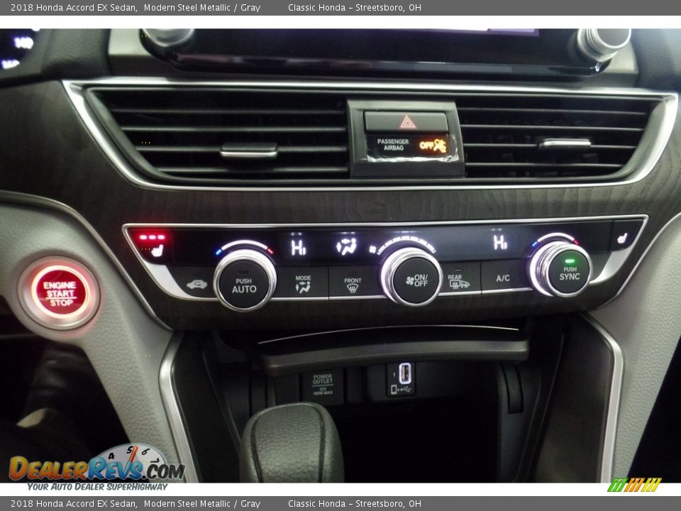 2018 Honda Accord EX Sedan Modern Steel Metallic / Gray Photo #17