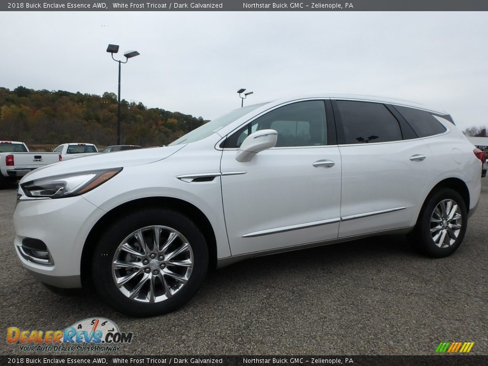2018 Buick Enclave Essence AWD White Frost Tricoat / Dark Galvanized Photo #1
