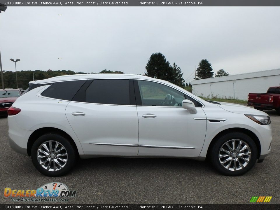 2018 Buick Enclave Essence AWD White Frost Tricoat / Dark Galvanized Photo #4