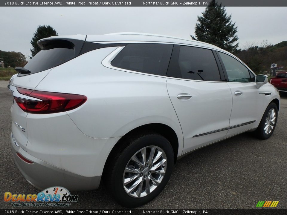 2018 Buick Enclave Essence AWD White Frost Tricoat / Dark Galvanized Photo #5