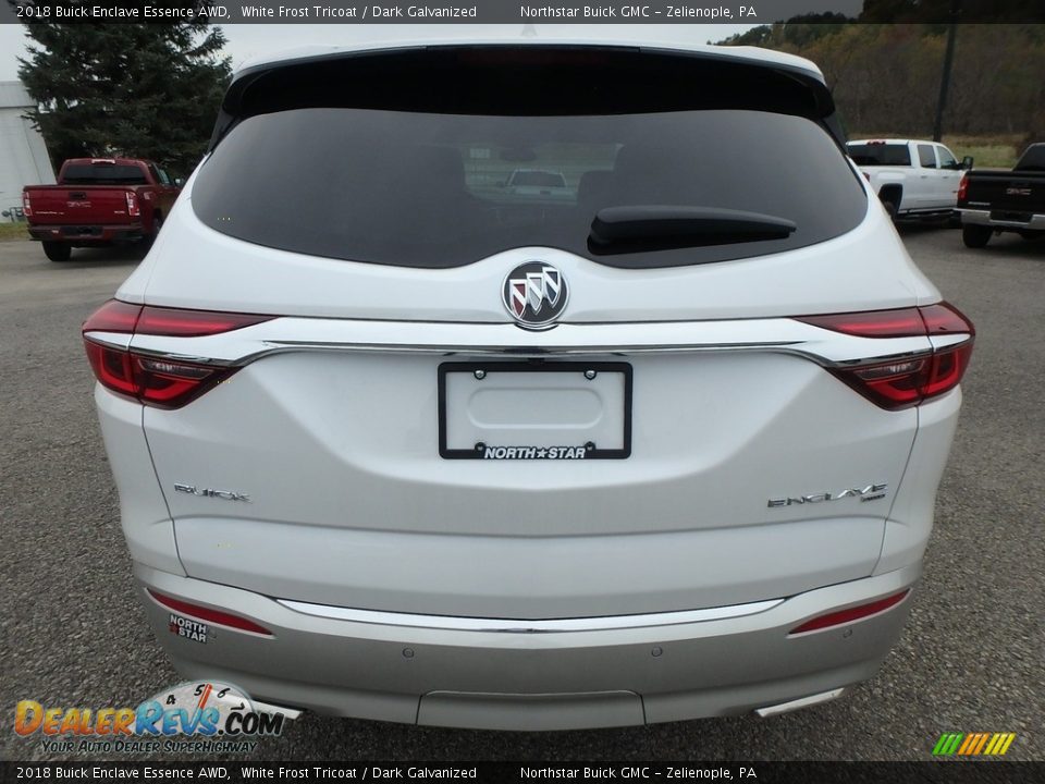 2018 Buick Enclave Essence AWD White Frost Tricoat / Dark Galvanized Photo #6