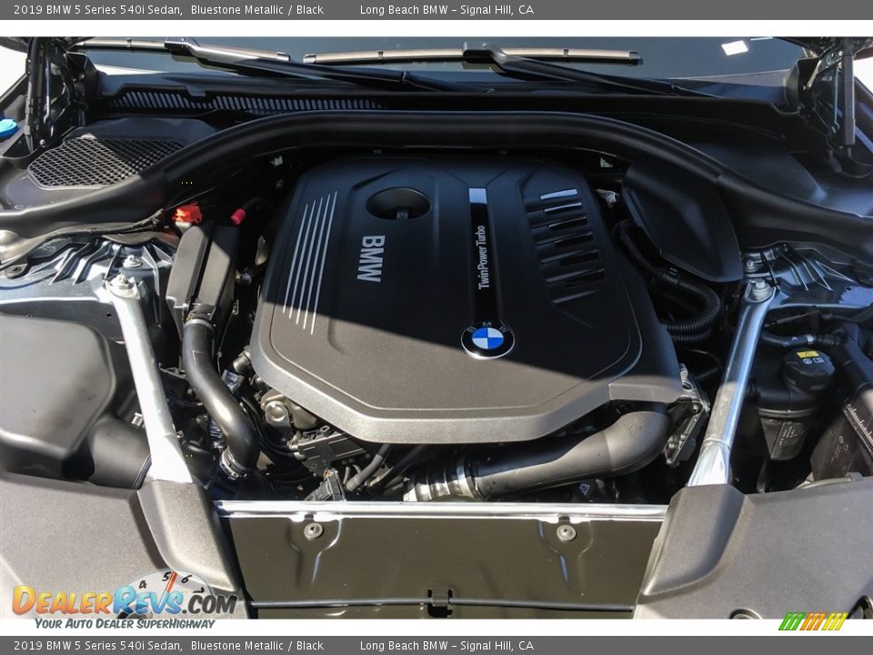 2019 BMW 5 Series 540i Sedan Bluestone Metallic / Black Photo #8