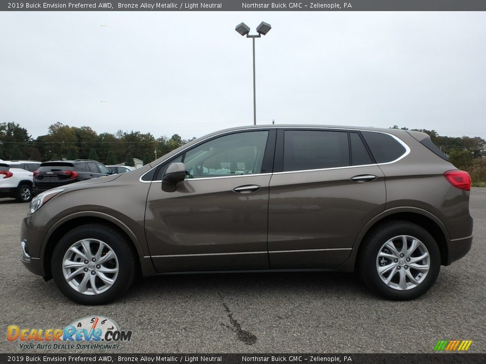 2019 Buick Envision Preferred AWD Bronze Alloy Metallic / Light Neutral Photo #9