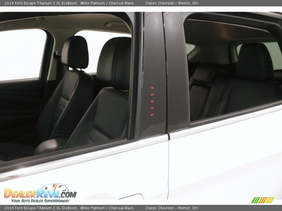 2014 Ford Escape Titanium 2.0L EcoBoost White Platinum / Charcoal Black Photo #6