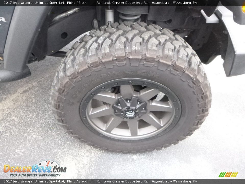 2017 Jeep Wrangler Unlimited Sport 4x4 Rhino / Black Photo #9