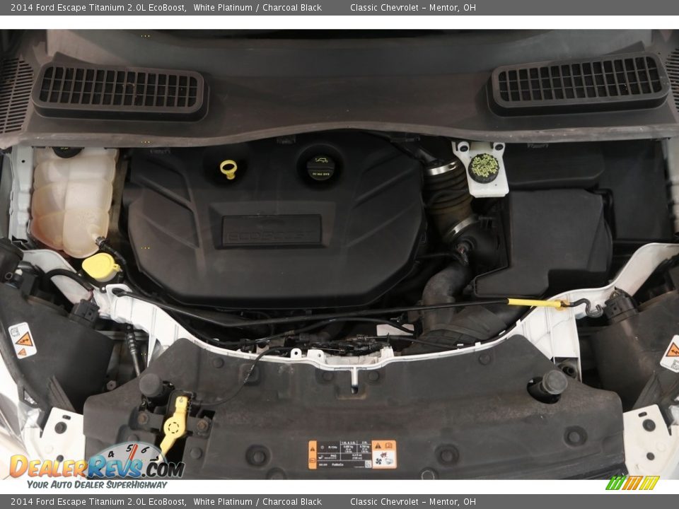 2014 Ford Escape Titanium 2.0L EcoBoost White Platinum / Charcoal Black Photo #21