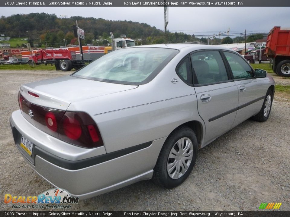 2003 Chevrolet Impala Galaxy Silver Metallic / Neutral Beige Photo #5