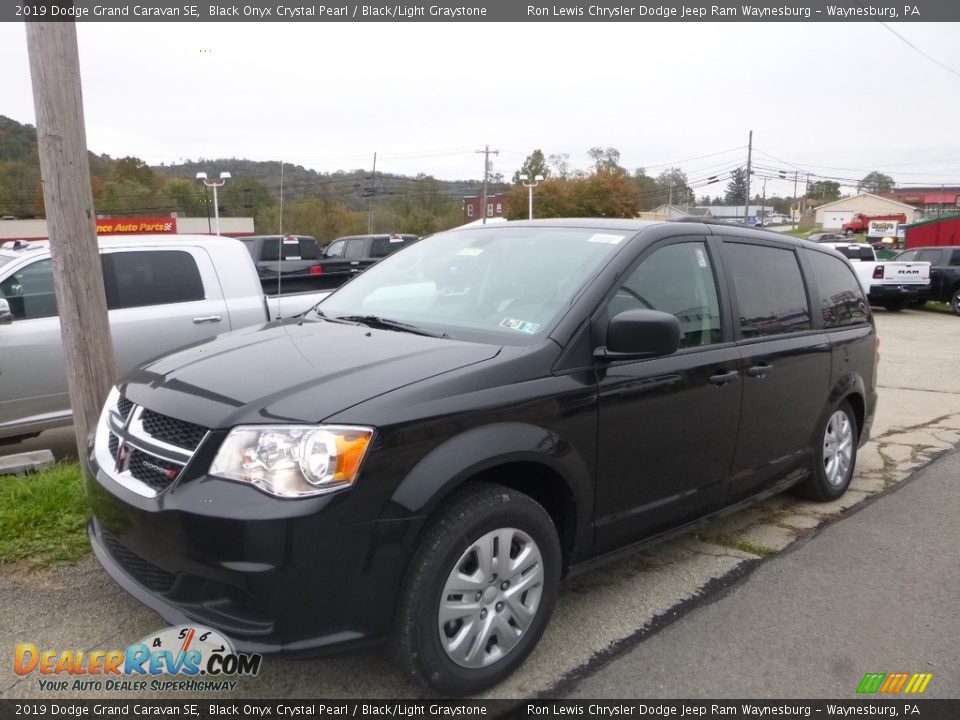 2019 Dodge Grand Caravan SE Black Onyx Crystal Pearl / Black/Light Graystone Photo #1