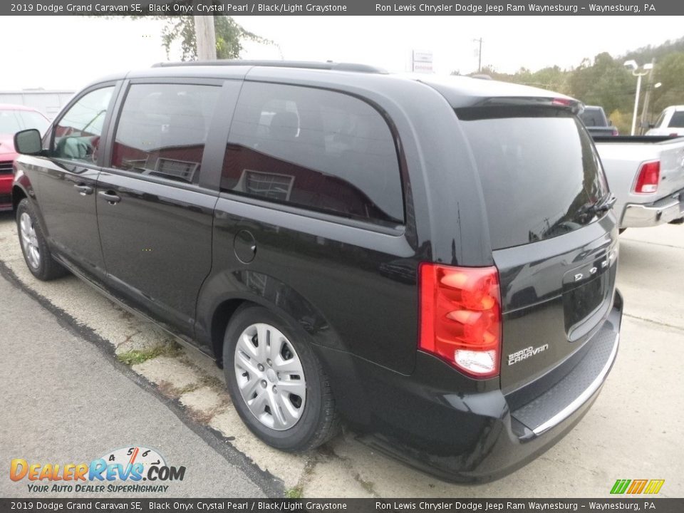 2019 Dodge Grand Caravan SE Black Onyx Crystal Pearl / Black/Light Graystone Photo #3