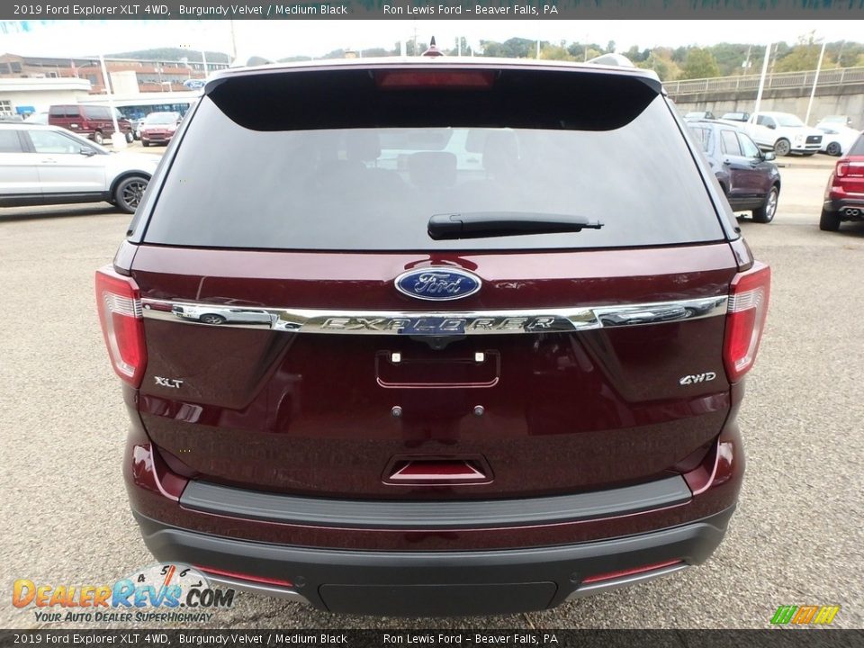 2019 Ford Explorer XLT 4WD Burgundy Velvet / Medium Black Photo #3