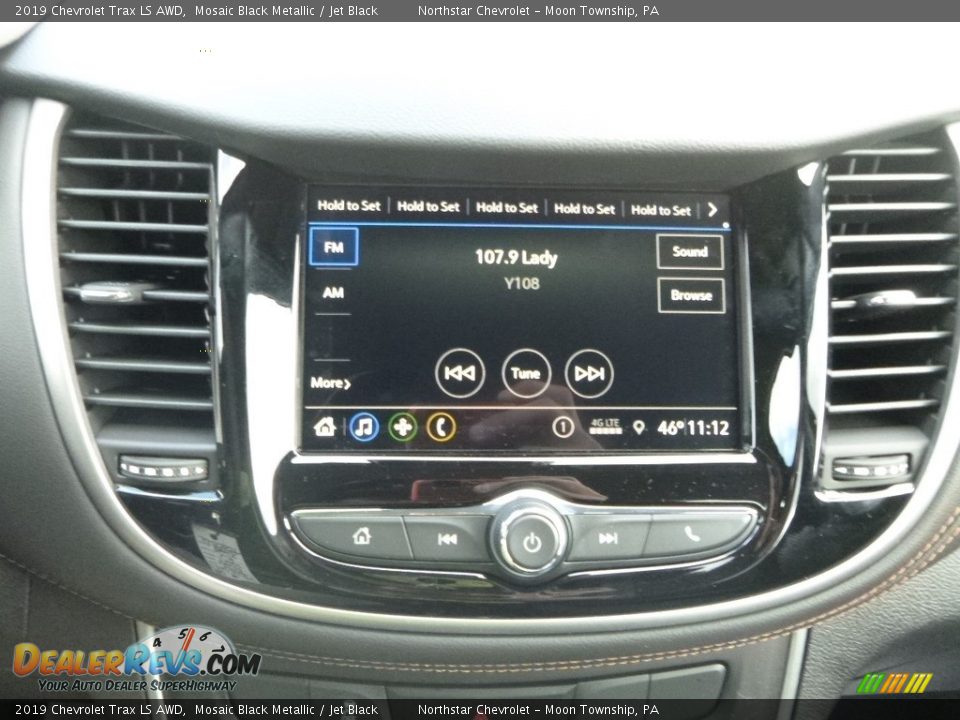 2019 Chevrolet Trax LS AWD Mosaic Black Metallic / Jet Black Photo #17