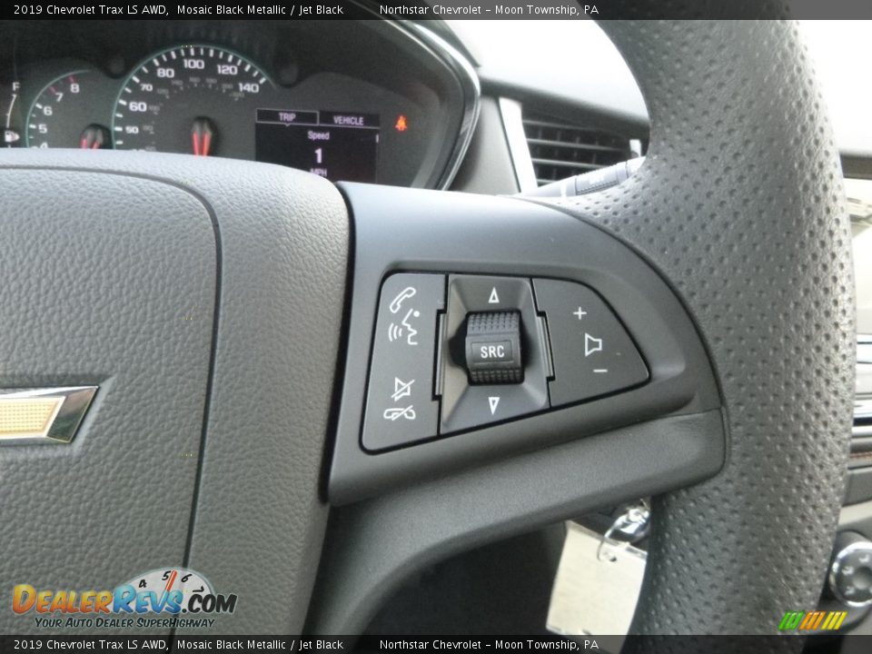 2019 Chevrolet Trax LS AWD Mosaic Black Metallic / Jet Black Photo #19