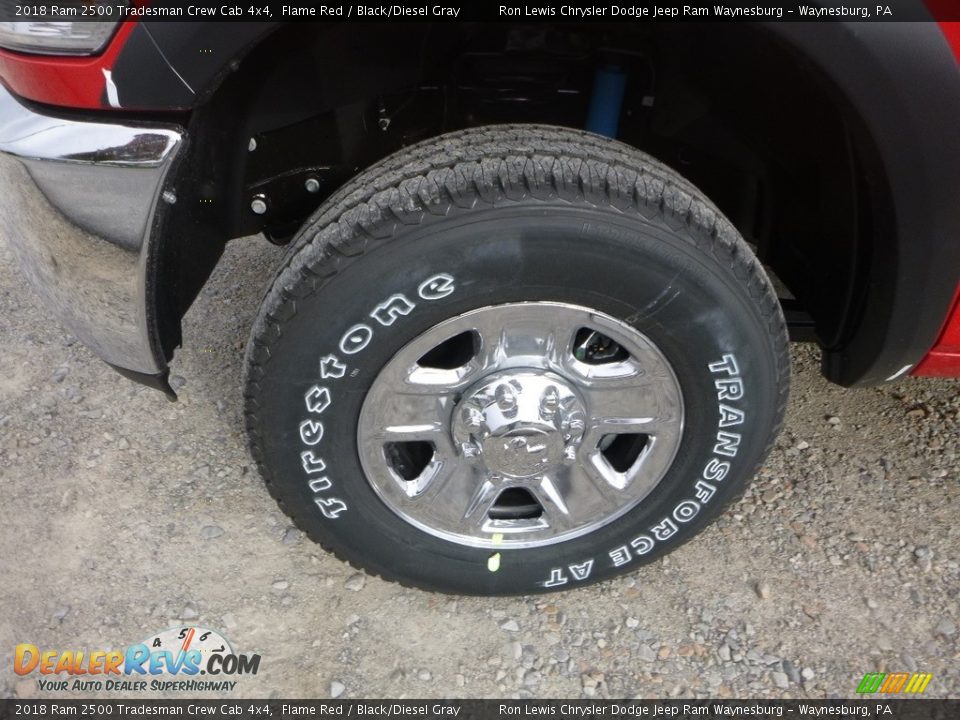2018 Ram 2500 Tradesman Crew Cab 4x4 Flame Red / Black/Diesel Gray Photo #2