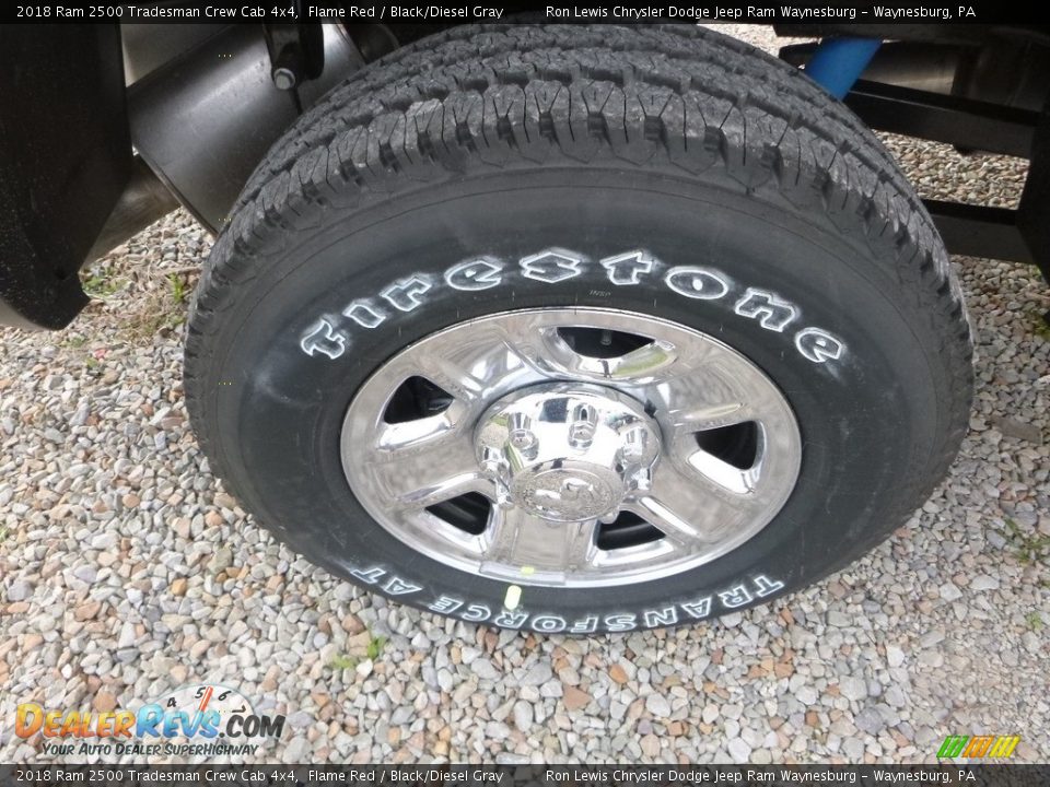 2018 Ram 2500 Tradesman Crew Cab 4x4 Flame Red / Black/Diesel Gray Photo #7
