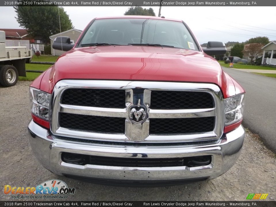 2018 Ram 2500 Tradesman Crew Cab 4x4 Flame Red / Black/Diesel Gray Photo #13