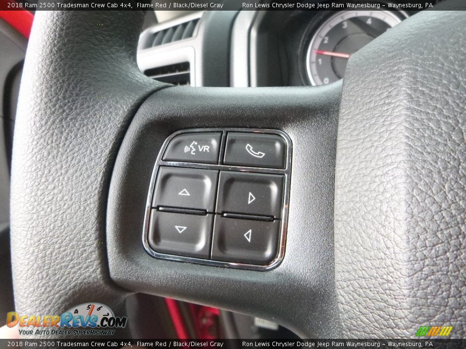 2018 Ram 2500 Tradesman Crew Cab 4x4 Flame Red / Black/Diesel Gray Photo #20