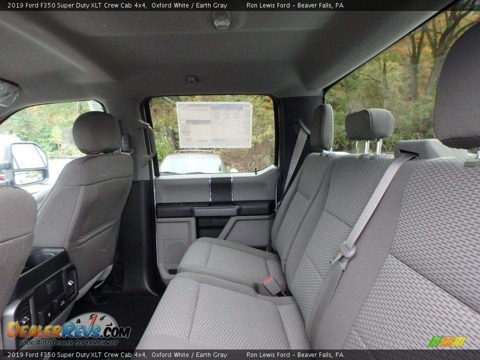 Rear Seat of 2019 Ford F350 Super Duty XLT Crew Cab 4x4 Photo #12