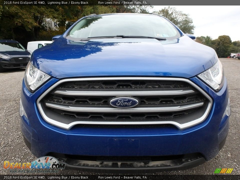 2018 Ford EcoSport SE 4WD Lightning Blue / Ebony Black Photo #8