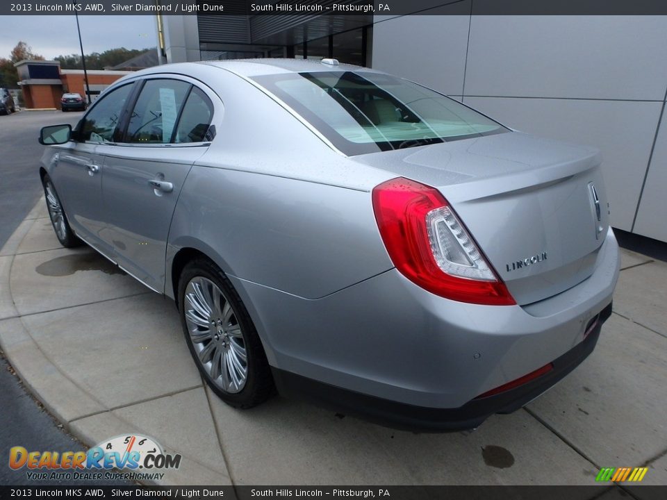 2013 Lincoln MKS AWD Silver Diamond / Light Dune Photo #3