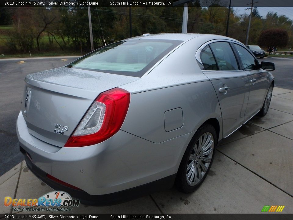 2013 Lincoln MKS AWD Silver Diamond / Light Dune Photo #5
