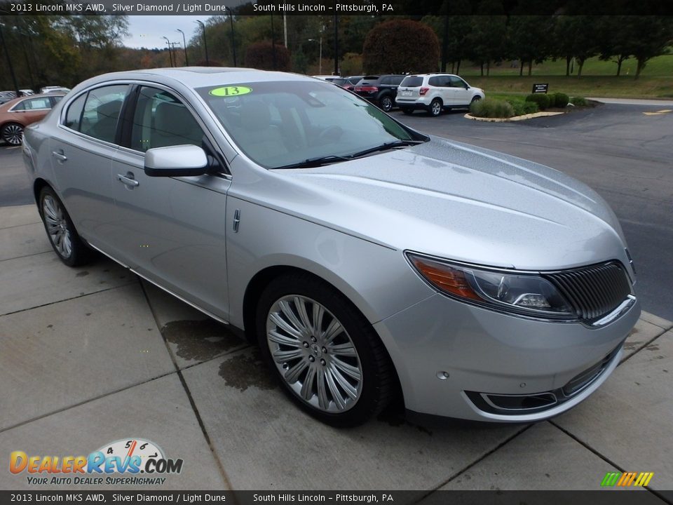2013 Lincoln MKS AWD Silver Diamond / Light Dune Photo #7