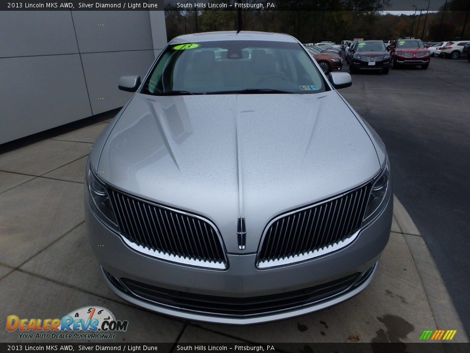 2013 Lincoln MKS AWD Silver Diamond / Light Dune Photo #8