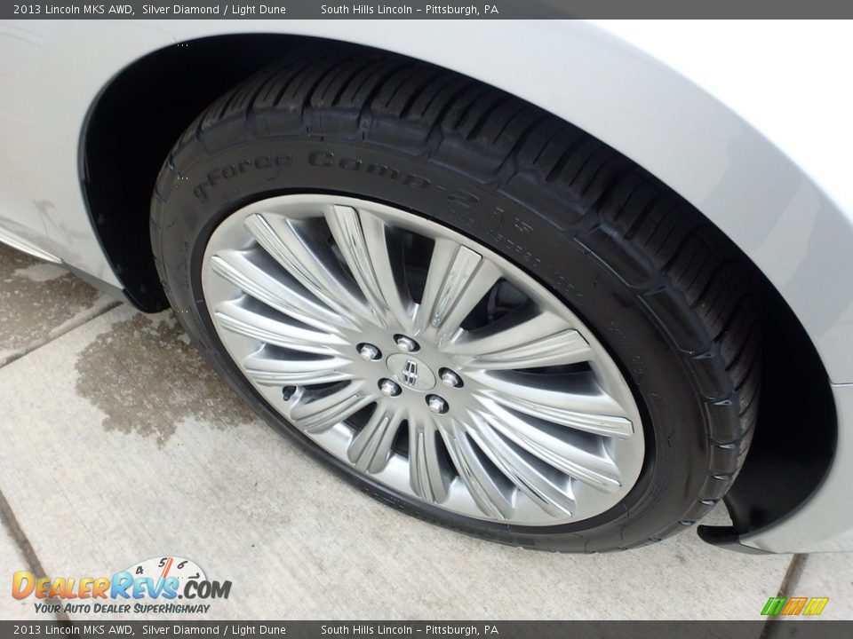 2013 Lincoln MKS AWD Silver Diamond / Light Dune Photo #9