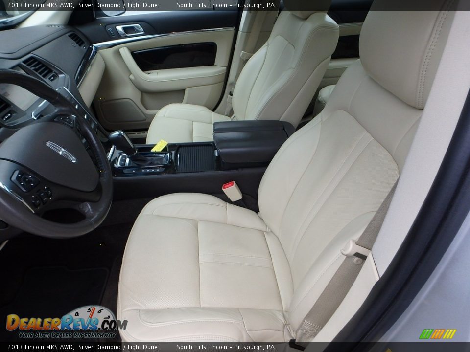 2013 Lincoln MKS AWD Silver Diamond / Light Dune Photo #14
