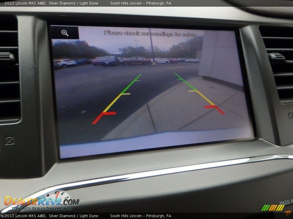 2013 Lincoln MKS AWD Silver Diamond / Light Dune Photo #25