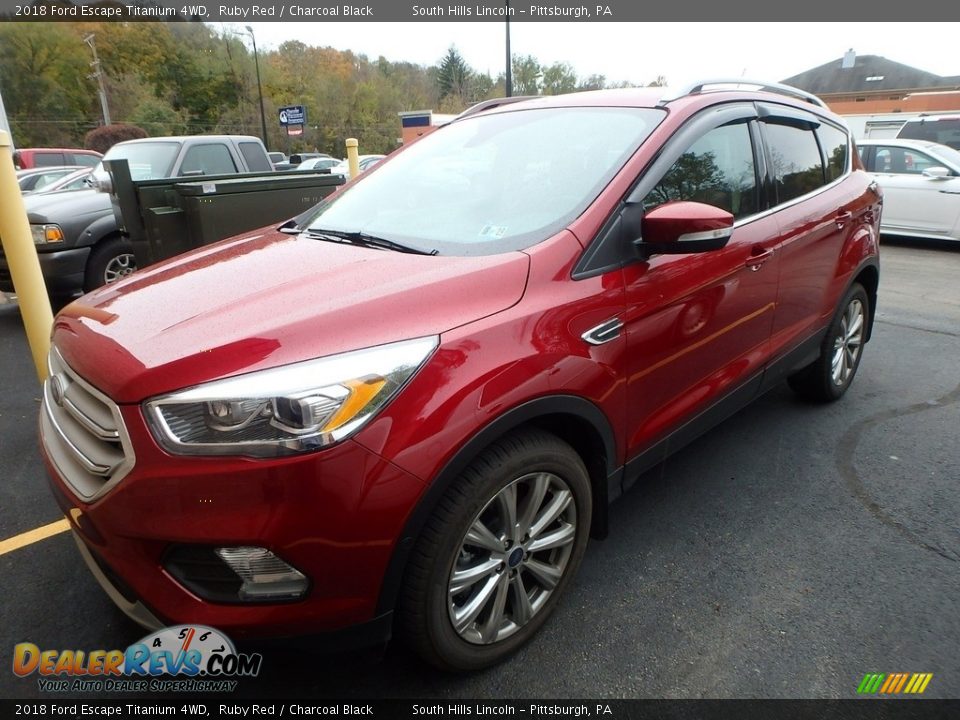 2018 Ford Escape Titanium 4WD Ruby Red / Charcoal Black Photo #1