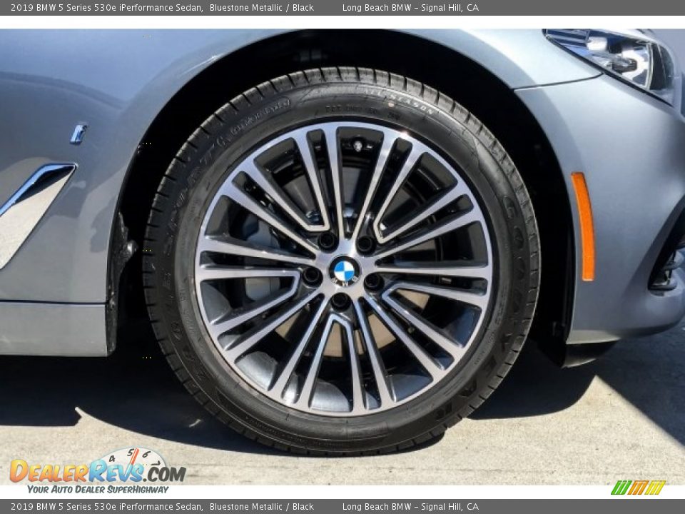 2019 BMW 5 Series 530e iPerformance Sedan Bluestone Metallic / Black Photo #9