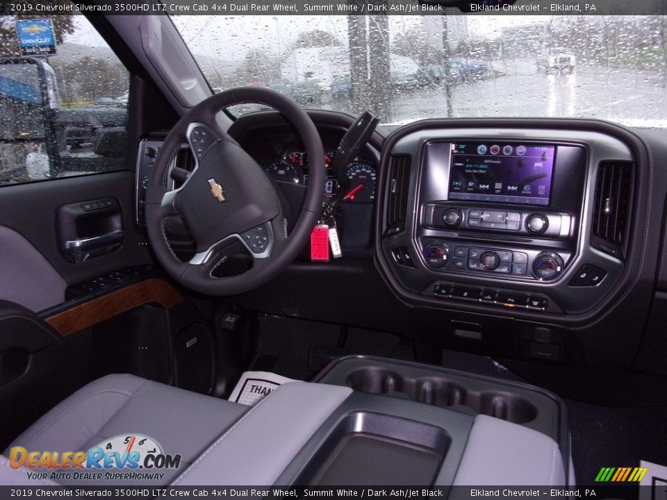 2019 Chevrolet Silverado 3500HD LTZ Crew Cab 4x4 Dual Rear Wheel Summit White / Dark Ash/Jet Black Photo #12