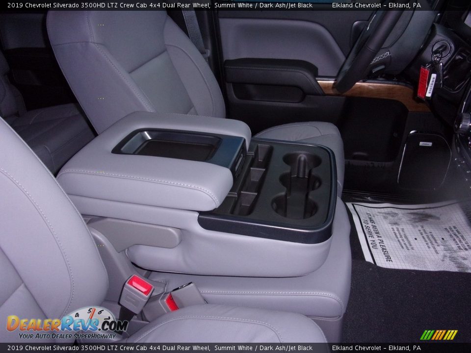 2019 Chevrolet Silverado 3500HD LTZ Crew Cab 4x4 Dual Rear Wheel Summit White / Dark Ash/Jet Black Photo #14