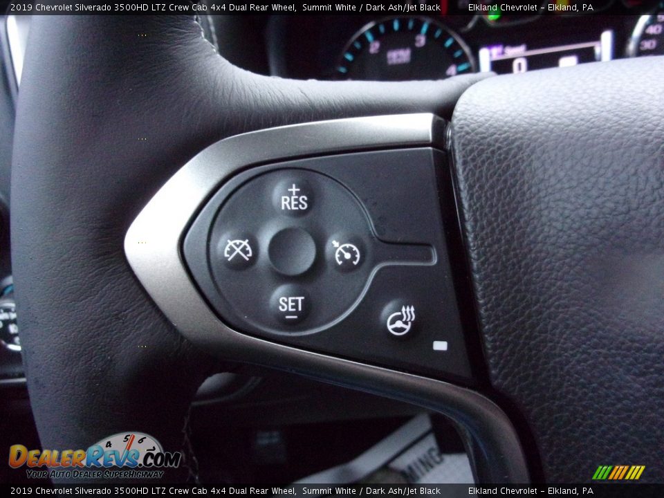 2019 Chevrolet Silverado 3500HD LTZ Crew Cab 4x4 Dual Rear Wheel Summit White / Dark Ash/Jet Black Photo #18