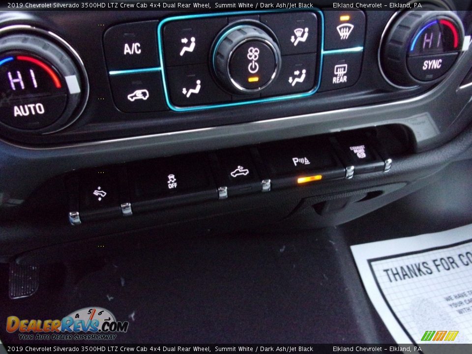 2019 Chevrolet Silverado 3500HD LTZ Crew Cab 4x4 Dual Rear Wheel Summit White / Dark Ash/Jet Black Photo #19