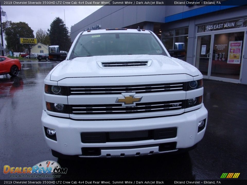 2019 Chevrolet Silverado 3500HD LTZ Crew Cab 4x4 Dual Rear Wheel Summit White / Dark Ash/Jet Black Photo #2
