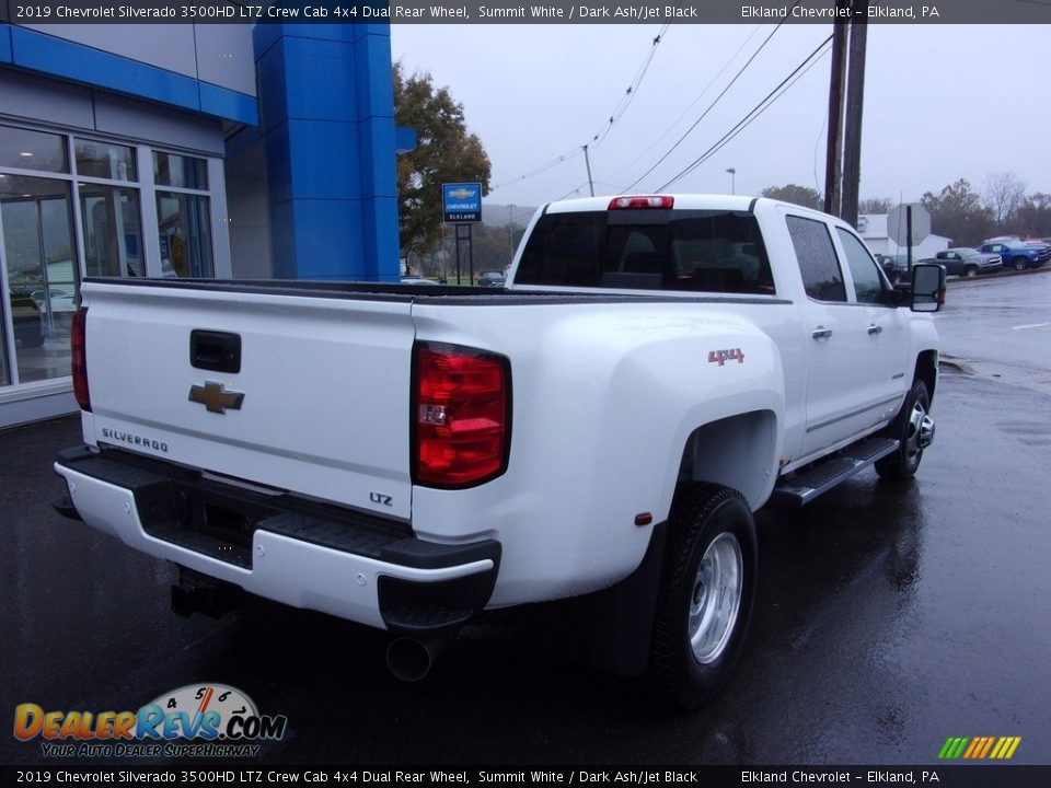 2019 Chevrolet Silverado 3500HD LTZ Crew Cab 4x4 Dual Rear Wheel Summit White / Dark Ash/Jet Black Photo #6