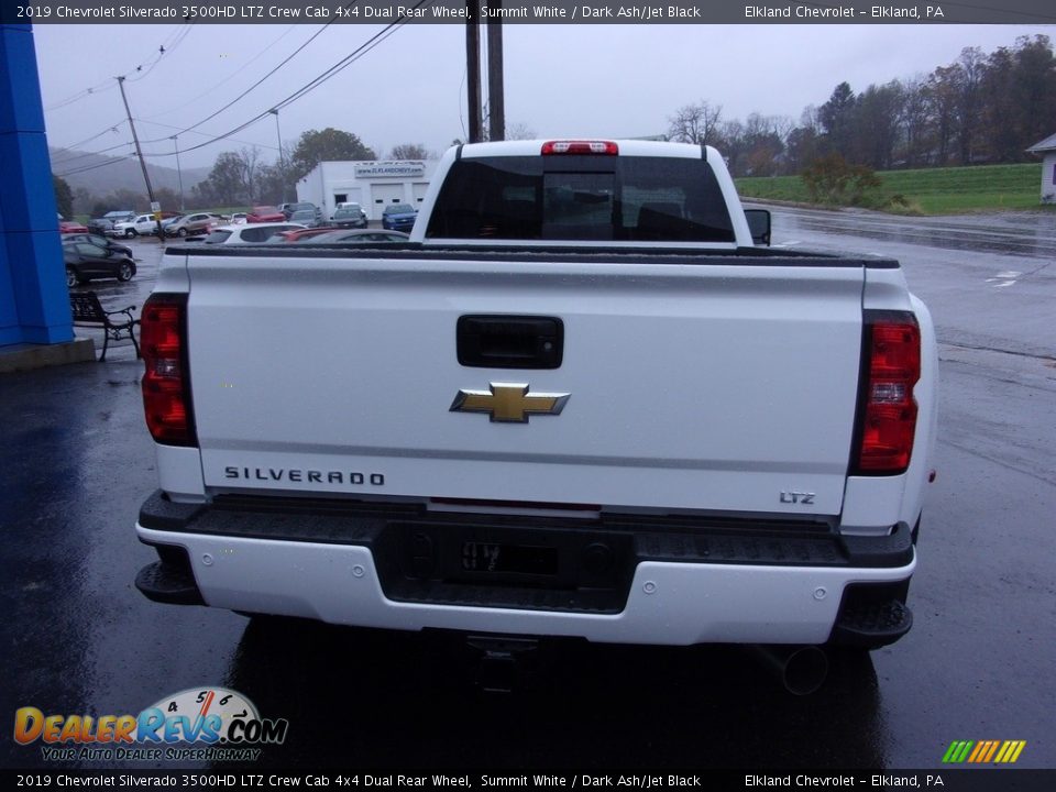 2019 Chevrolet Silverado 3500HD LTZ Crew Cab 4x4 Dual Rear Wheel Summit White / Dark Ash/Jet Black Photo #7