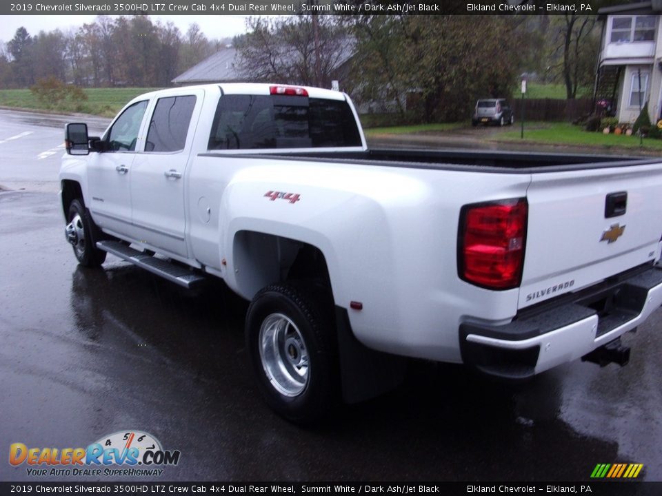 2019 Chevrolet Silverado 3500HD LTZ Crew Cab 4x4 Dual Rear Wheel Summit White / Dark Ash/Jet Black Photo #9