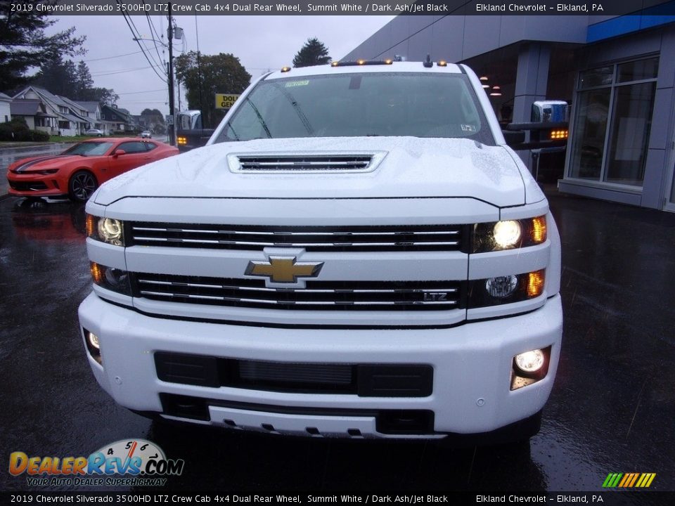 2019 Chevrolet Silverado 3500HD LTZ Crew Cab 4x4 Dual Rear Wheel Summit White / Dark Ash/Jet Black Photo #16