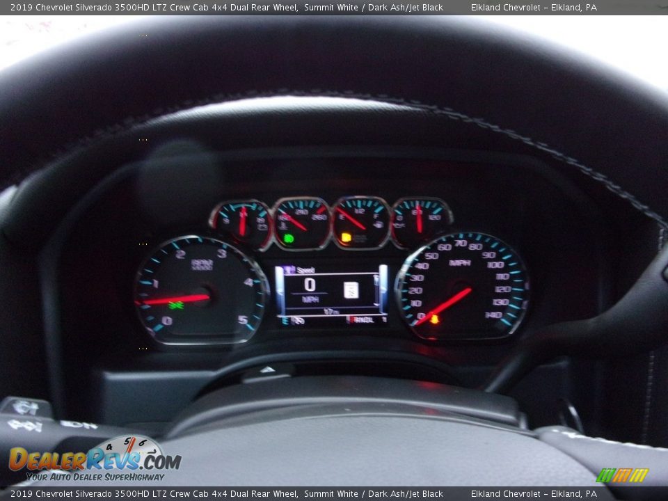 2019 Chevrolet Silverado 3500HD LTZ Crew Cab 4x4 Dual Rear Wheel Summit White / Dark Ash/Jet Black Photo #18