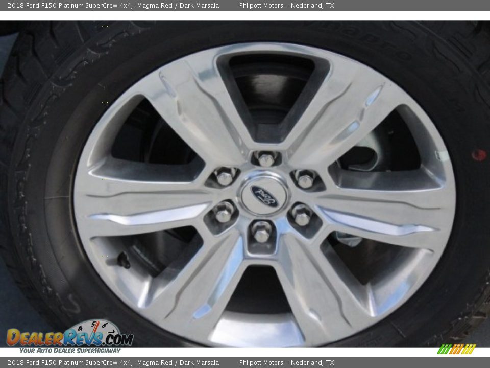 2018 Ford F150 Platinum SuperCrew 4x4 Magma Red / Dark Marsala Photo #5