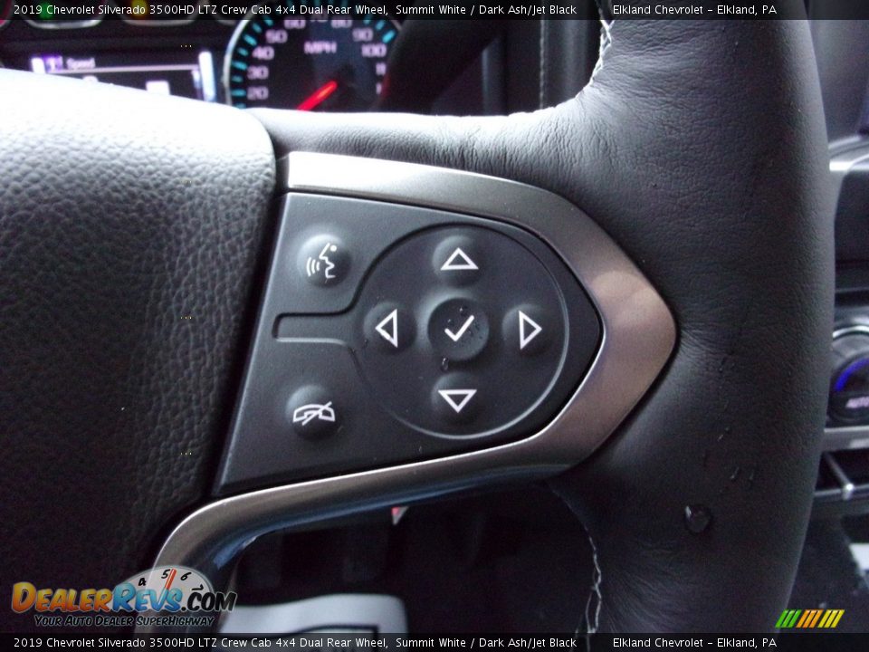 2019 Chevrolet Silverado 3500HD LTZ Crew Cab 4x4 Dual Rear Wheel Summit White / Dark Ash/Jet Black Photo #23